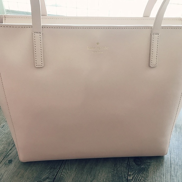NWT Kate Spade Pink Large Leather Travel Tote Bag - Picture 2 of 6
